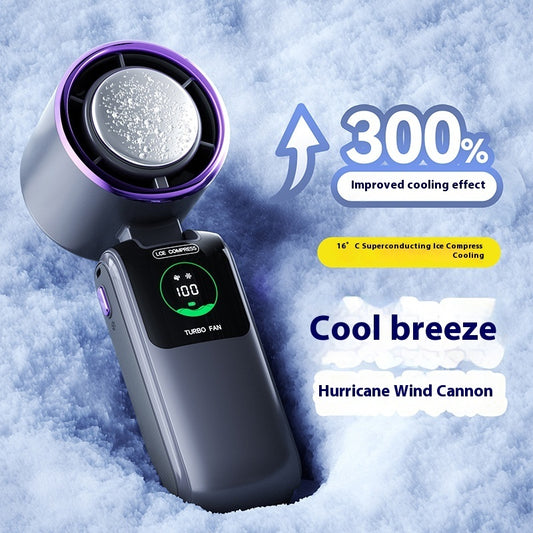 Mini Ventilador portable de alta velocidad de mano ajustable y